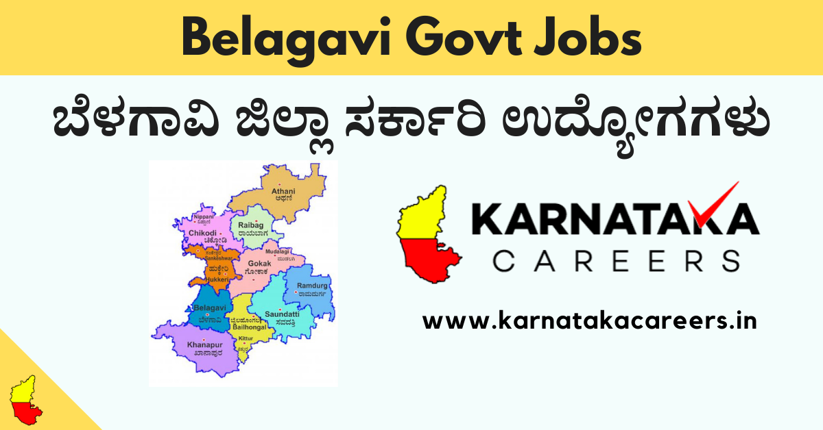 Belagavi govt jobs 2025 Latest govt jobs in Belagavi district